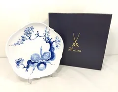 ★フィッシュ　マイセン ブルーオーキッド 18、5センチ　４枚　①② ☆フィッシュ様専用 マイセン ブルーオーキッド 18、5センチ 4