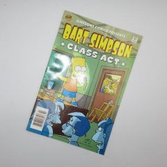 2008 The Simpsons #45 comic, Bart Simpsons Class Act 3 figure plush doll