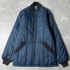 70’s unknownナイロンキルティングジャケット ブルゾン ヴィンテージ 60〜70年代 UNKNOWN ナイロンキルティングジャケット メンズM