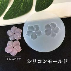 シリコンモールド　花　レジン　ハンドメイド　ぷっくり　可愛い