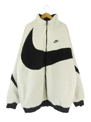 ナイキ NIKE ボアジャケット 長袖 リバーシブル ロゴ ナイロン ホワイト ネイビー sizeXXL BQ6546-114 国内正規のサムネイル