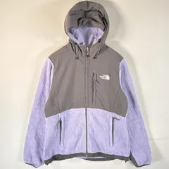古着 ザ・ノースフェイス THE NORTH FACE フルジップフリースジャケット デナリ フード ワンポイントロゴ M  パープル系 レディース