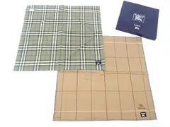 ■極美品■ Burberrys バーバリーズ ノバチェック チェック柄 スカーフ ストール 2点セット ブラウン系 カーキ系 DG5808