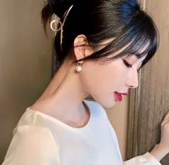 ☆199 パール＆チェーンピアス