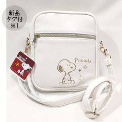 新品■ショルダー バッグ■SNOOPY スヌーピー■保護クッション■斜め掛け■Peanuts ホワイト■軽量