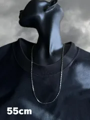 ベネチアンチェーンネックレス シルバー 55cm ステンレス DH