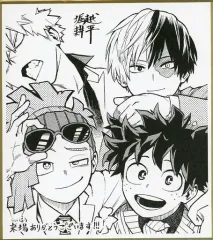 【中古】紙製品 緑谷＆爆豪＆轟＆ロディ 堀越耕平先生描き下ろし複製ミニ色紙 「僕のヒーローアカデミア THE MOVIE ワールド ヒーローズ ミッション」 第2弾 入場者特典