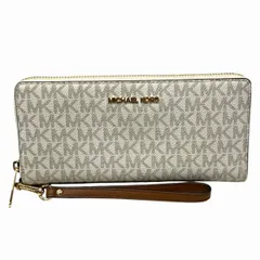 マイケル・コース　シグネチャー　ジェットセットトラベル　35F8GTVT3B　ラウンドファスナー　長財布　ユニセックス　美品