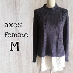 axes femme トップス モールヤンニット チュニック Mサイズ/USED