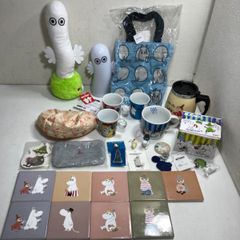 ★お値下げ！　MOOMIN ムーミン　グッズ　28点　まとめ売り　ニョロニョロギミック、ニョロニョロライト、トートバッグ、マグカップ、タイル、ピンバッジ、缶バッジ、フィギュア、キーホルダー　など　3.10kg★