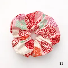 シュシュ ハンドメイド scrunchie 和柄＊Lサイズ〈11〉