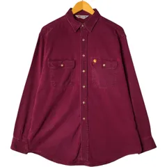 古着 カーハート Carhartt 長袖 ワークシャツ メンズL相当/eaa580296