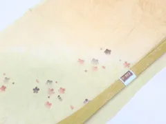 【一輝堂】【着物】和装小物　帯締め帯揚げセット　帯締　帯揚　暈し　花文　金糸　高麗　25w05-6946