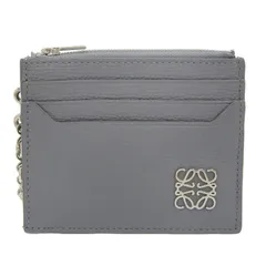 ロエベ LOEWE アナグラム フラグメントケース コインケース カードホルダー レザー グレー C821R89X01 中古 新入荷 OBB0618