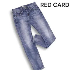 RED CARD レッドカード 25506 Anniversary 25th★ ボーイフレンド テーパード デニム パンツ ジーンズ Sz.22 レディース
