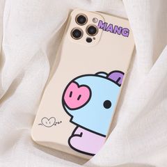 ❤️残り僅か 防弾少年団 MANG iPhoneケース各種　可愛い 韓国 iPhoneケース  BT21 グッズ おしゃれ スマホケース ビーティー21 レンズ保護 耐衝撃 アイフォン ケース かわいい 携帯カバー キャラクター おもしろ シリコン