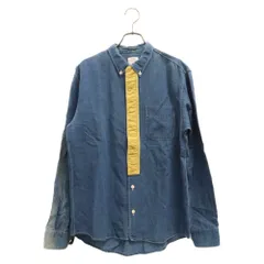 VISVIM (ヴィスヴィム) 13SS CRAVAT SHIRT CHAMBRAY コットン リネン デニム コーデュロイ 長袖シャツ ブルー/イエロー 0113205007012のサムネイル