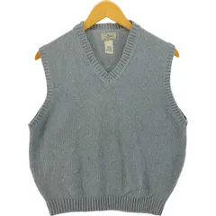 古着 エルエルビーン L.L.Bean Vネック コットンニットベスト メンズM相当/eaa527438