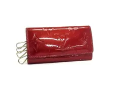 LOUIS VUITTON ルイヴィトン M91976 モノグラムヴェルニ ミュルティクレ4 4連 キーケース 鍵入れ ポムダムール レッド系 DK4349