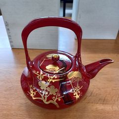 漆器　五寸銚子　松竹梅左