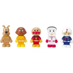 バンダイ ブロックラボ アンパンマン ブロックといっしょに遊べる!アンパンマンとなかまたちブロックドールセット 3歳以上