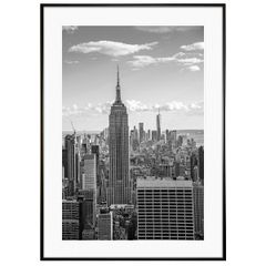 アメリカ写真 ニューヨーク エンパイア・ステート・ビルディング インテリアアートポスター写真額装 AS0584