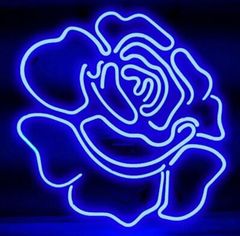 オーダー　ネオンサイン NEON SIGN オーダーメイドネオン看板 寝室 部屋 デコレーション バー カフェ Flower Shop 喫茶店 花屋 室内装飾 壁掛け 飾り品 省エネ ネオン管 装飾壁 看板 (Blue) 19インチx 15インチ　オリジナル
