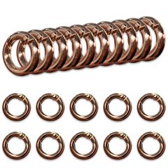 カラビナ 丸 ゴールド KC金 18ｍｍ 20個 サークル リング 金具 キーリング キーホルダー リングショルダー アクセサリー ハンドメイド パーツ BD4175