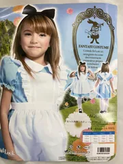 不思議の国のアリス風　キッズ衣装セット　100cm　　※コスプレ 子供  ハロウィン　AQUAドレス　不思議の国のアリス