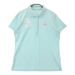 サイズ：LL LE COQ GOLF ルコックゴルフ  半袖ポロシャツ アイスクリーム  ブルー系 [240101421926] ゴルフウェア レディース ストスト