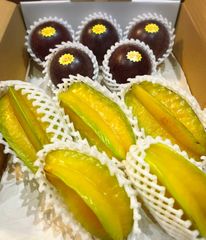 まもなく終了！本日3ケース限定。沖縄県産 パッションフルーツ500g スターフルーツ500g 計1Kg