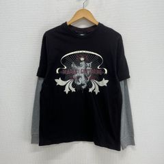 HARLEY DAVIDSON ハーレーダビッドソン 96051-07VM レイヤード 長袖Tシャツ ロンT 重ね着風 ロゴ プリント サーマル S 10127247
