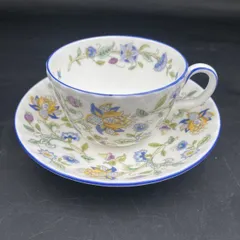 G280未使用保管品 英国製イギリス ミントン Minton ハドンホール ブルー カップ＆ソーサー 廃盤品 HADDON HALL