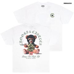 CROOKS & CASTLES HIGH BEAR Tシャツ【WHITE】 (L・XL・2XL)(クルックスアンドキャッスルズ 通販 大きいサイズ T-SHIRTS TEE 半袖 ショートスリーブ ロゴ プリント)
