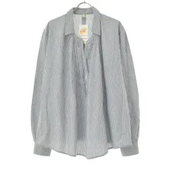 【JOURNALSTANDARDLUXE】ストライプコットン長袖ブラウス