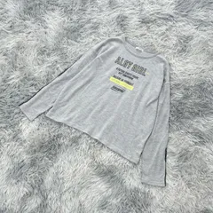 【美品】ALGY  アルジー  ロングTシャツ  英字プリントTシャツ  (M)  Y2K  ストリート  レディース  グレー系  灰色【送料無料】のサムネイル