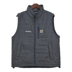 carhartt ギリアムベスト 中綿ナイロンベスト　Lサイズ　グレー carhartt - Carhartt カーハート 中綿 ナイロン ベスト ワーク