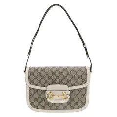 【美品】GUCCI グッチ ホースビット 1955 ショルダーバッグ バッグ ＰＶＣ/レザー Beige 602204 used:A 【中古】