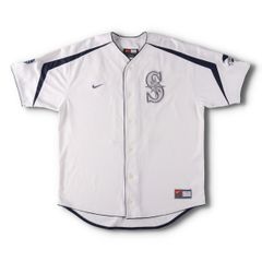古着 00年代 ナイキ NIKE MLB SEATTLE MARINERS シアトルマリナーズ TEAM ICHIRO イチロー ゲームシャツ ベースボールシャツ/evb029645