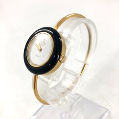 GUCCI グッチ チェンジベゼル 1100L QZ ホワイト文字盤 レディース腕時計 稼動品【OE-817】