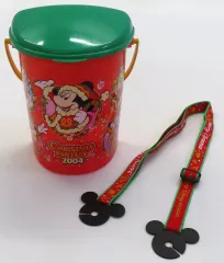 【中古】食器 集合 ポップコーンバケット 「クリスマス・ファンタジー2004」 東京ディズニーランド限定