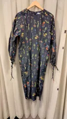 M2　フレイアイディー　フレイID　ワンピース　花柄　ネイビーカラー　ポリエステル100％　ゆったりでおすすめ　ベルトあり