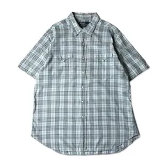 90s POLO RALPH LAUREN チェック 半袖 コットン ウエスタン シャツ XL / 90年代 オールド ポロ ラルフローレン WESTERN