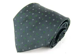 ヴァレンチノ ブランドネクタイ 小紋柄 シルク イタリア製 メンズ グレー Valentino 【中古】