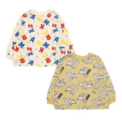 BREEZE どっちも正解 DAISUKI 総柄 ロンT 子供服 長袖 キッズ 男の子 女の子 保育園 幼稚園 小学校 80 90 100 110 120 130 140