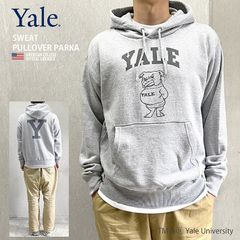 YALE イェール SWEAT PULLOVER PARKA カレッジプリント スウェット スエット パーカー バックプリント カリフォルニア アメカジ アメフト バスケ ブランド