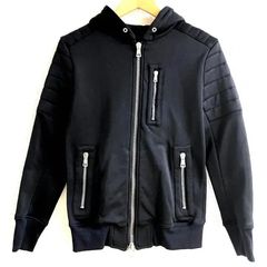 BALMAIN HOMME] 16SS レザー切替 ライダースパーカー XS - メルカリ