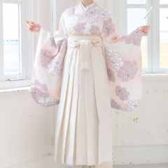 新品 袴単品 卒業式用 はかま 袴のみ はかまのみ 白 オフホワイト 無地