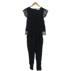 ユナイテッドアローズ A DAY IN THE LIFE UNITED ARROWS オールインワン フレアスリーブ イージーウエスト 36 紺 ネイビー 黒 ブラック /UO ■GY14