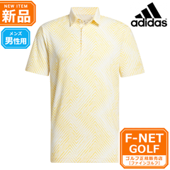 新品 【セミスパーク】春 夏 モデル adidas アディダス ゴルフウェア KOW34 ヘリンボーンライク ストレッチドライ ポロシャツ [吸汗速乾 ストレッチ] （メンズ）☆